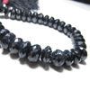 8 Inches Super Diamond Shine Black Spinel Micro Faceted Rondell Beads Huge Size - 6 - 7 mm